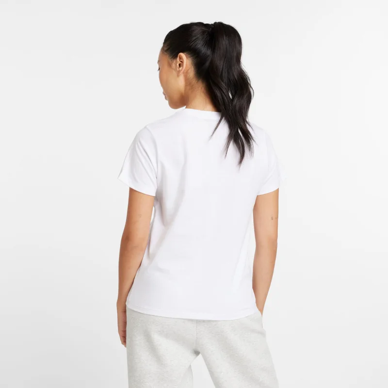 New Balance White Women's Sport Jersey Logo T-Shirt for Women | Best Price UAE