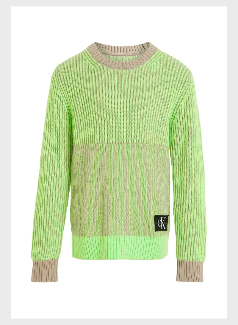 Calvin Klein Jeans Kids Color Block Sweater