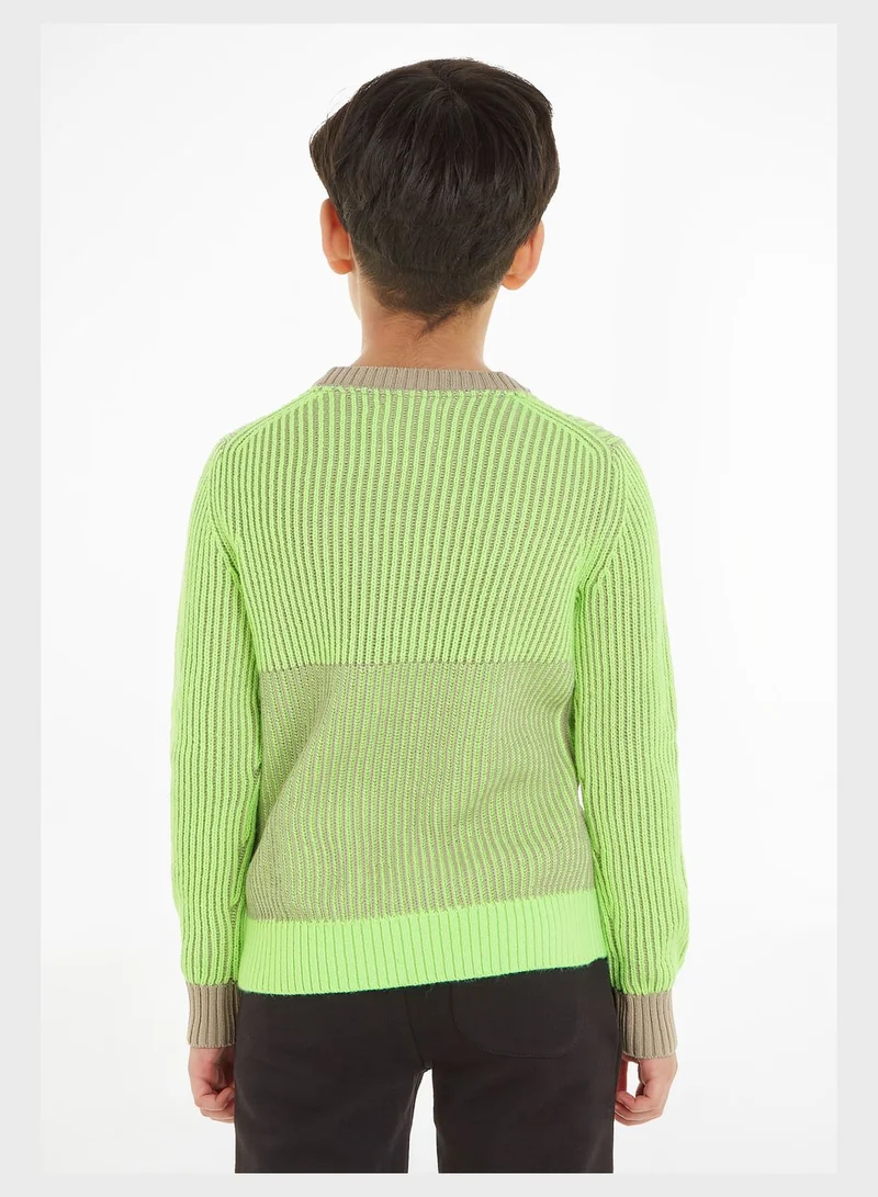 Calvin Klein Jeans Kids Color Block Sweater