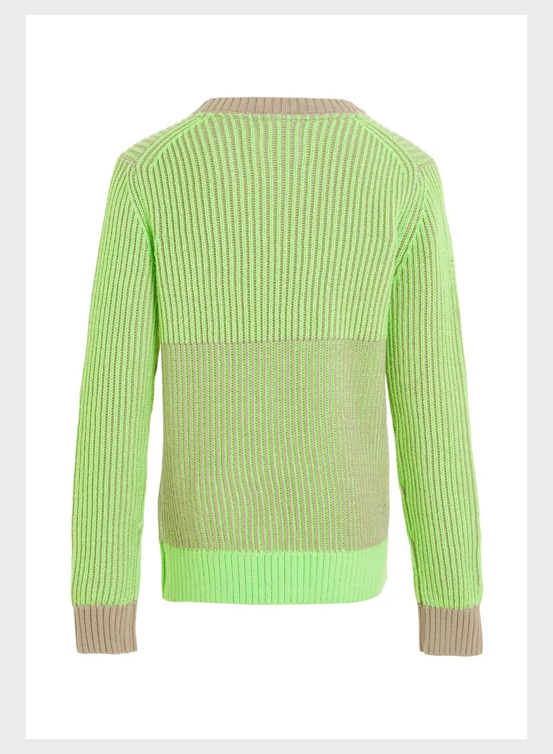 Calvin Klein Jeans Kids Color Block Sweater