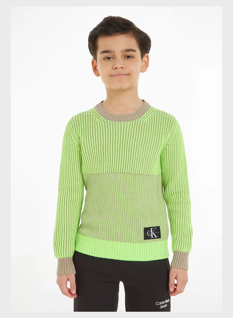 Calvin Klein Jeans Kids Color Block Sweater
