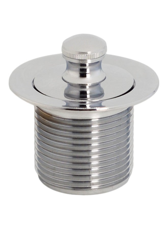 ويست براس مجموعة تصريف مياه حوض الاستحمام من Westbrass D321-20G-26 مقاس 14 بوصة من النحاس الأصفر مع سدادة تصريف ملتوية وإغلاق ولوحة أمامية بفتحتين، مطلية بالكروم المصقول - Image 5