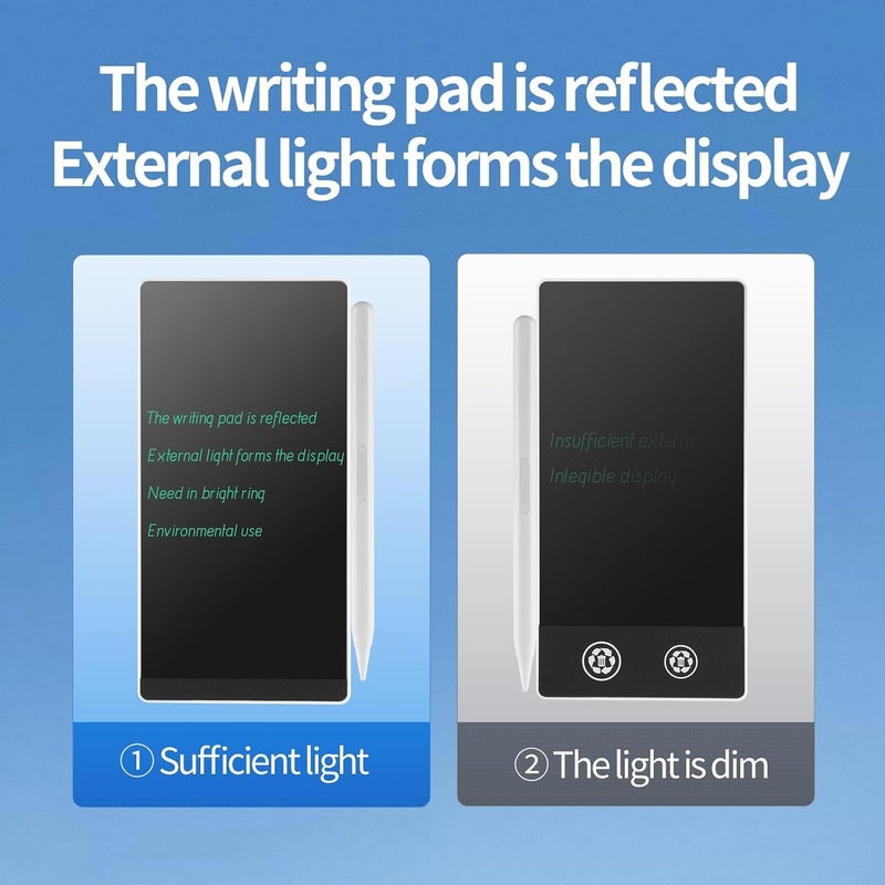 Mini LCD Writing Tablet, 6.5in Double Display Erasable Reusable Electronic Drawing Pads, Electronic scratchpad for Kids and Adults - Image 5