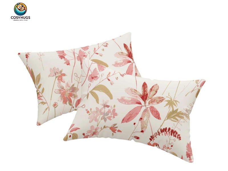 COSYHUGS Multicolor Floral Print Bedsheet Double Bed Queen Size Set of 1 3 Piece 144 TC 100 Percent Cotton 90x100 Inches Soft Cozy Breathable All Season Easy Care Two Pillow Covers Lightweight - Image 3