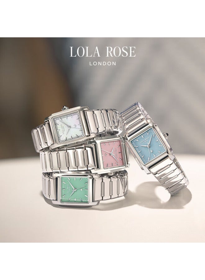 LOLA ROSE ساعة لولا روز سيتي تور سيريز الصغيرة المربعة، ساعة نسائية، هدية عيد ميلاد للفتيات، هدية رأس السنة لصديقة - Image 3