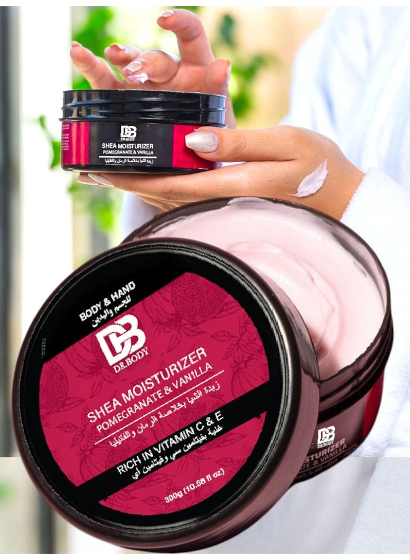 DR.BODY Shea Moisturizer Rich In Vitamin C & E 300 G - Image 1