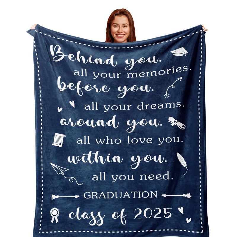 Zolumy Cool Graduation Gifts for HerHim 2025  Best Gifts for High School Seniors 2025 PHDCollegeMasters Degree Graduation Gift  Grad Congrats Presents  Gradaution Blanket 60X50in