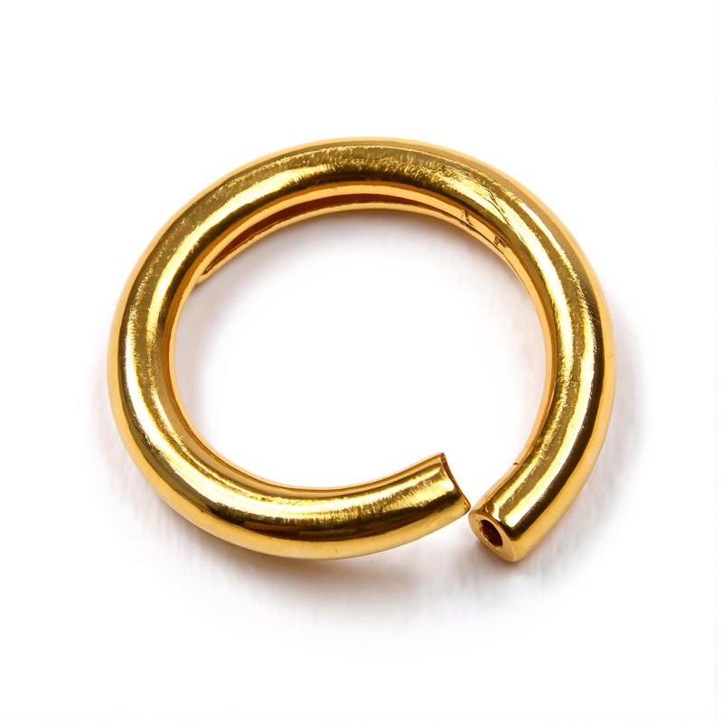 Open Jump Rings Gold Iron 6mm 0.9mm Thick Jewelry Making Findings Supplies - Image 5