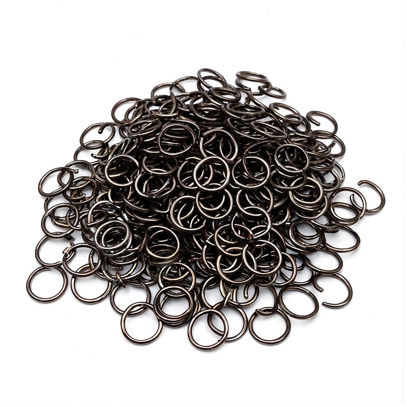 Open Jump Rings Gold Iron 6mm 0.9mm Thick Jewelry Making Findings Supplies - Image 1