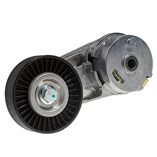 AUQDD 38177 Belt Tensioner and Pulley Assembly Fit For 12-17 Bu-ick Verano /05-10 Chevy Cobalt /10-17 Equinox /06-11 HHR /04-12 Malibu /10-14 GMC Terrain/Olds Alero/Pontiac G5 G6 /Saturn Vue - Image 1