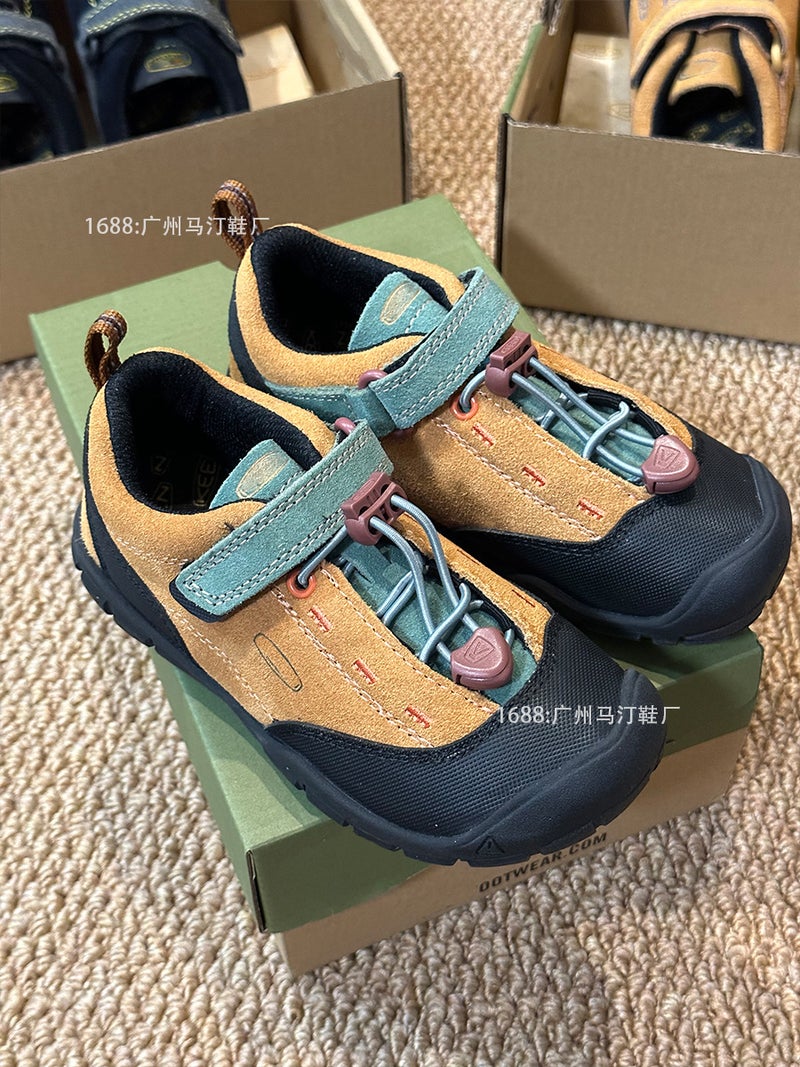 Jasper Cohen Autum Outdoor Hiking Shoes Suede Cowhide Casual Sports Shoes For Boys, Girls, Middle And Large Kidsren - Image 3