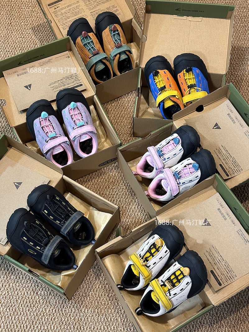 Jasper Cohen Autum Outdoor Hiking Shoes Suede Cowhide Casual Sports Shoes For Boys, Girls, Middle And Large Kidsren - Image 2