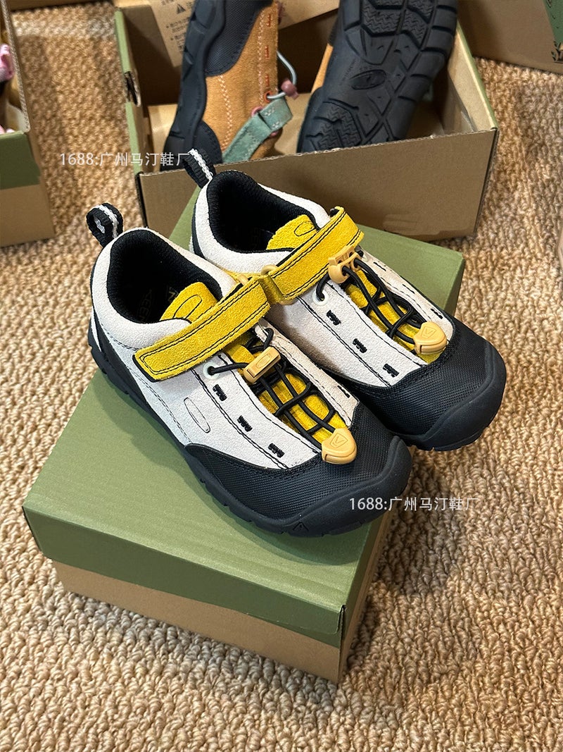 Jasper Cohen Autum Outdoor Hiking Shoes Suede Cowhide Casual Sports Shoes For Boys, Girls, Middle And Large Kidsren - Image 4