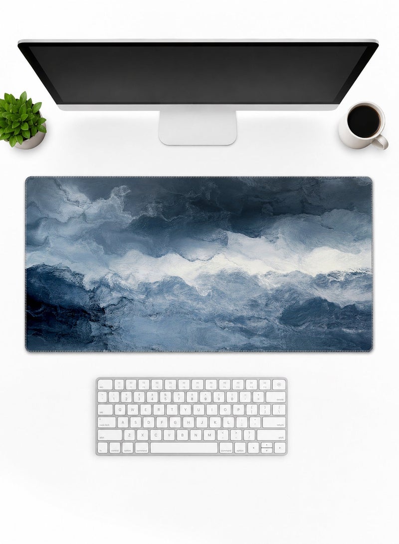 Large Desk Mouse Gaming Mouse Pad Extended XXL Keyboard Pad 800 x 300 mm Japanese Desk Mat Non-Slip Desk Mat Gaming Mouse Pad Thick Rubber Desk Pad Mouse Pad Suitable for Gaming Office and Home Use - Image 1