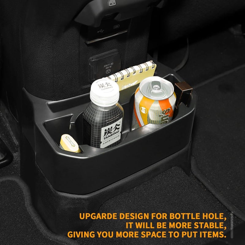 Hoolcar Rear Cup Holder for Jeep Wrangler JL & Gladiator JT (2018-2023) - Black - Image 3
