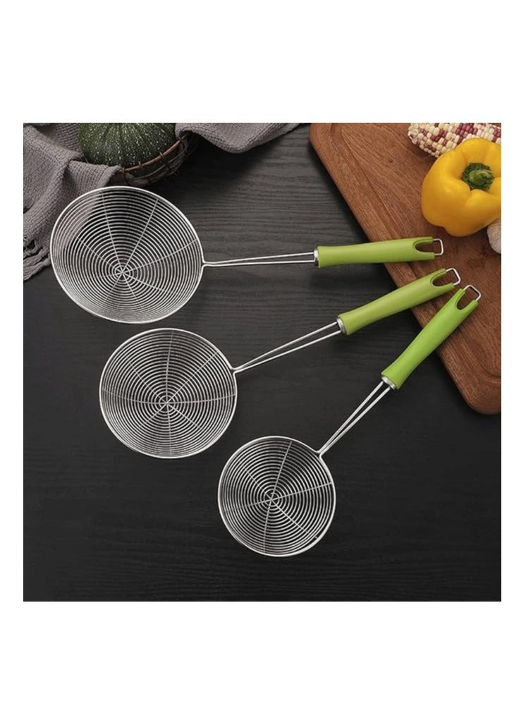 Colander and potato rack with green handle with opener - Image 3