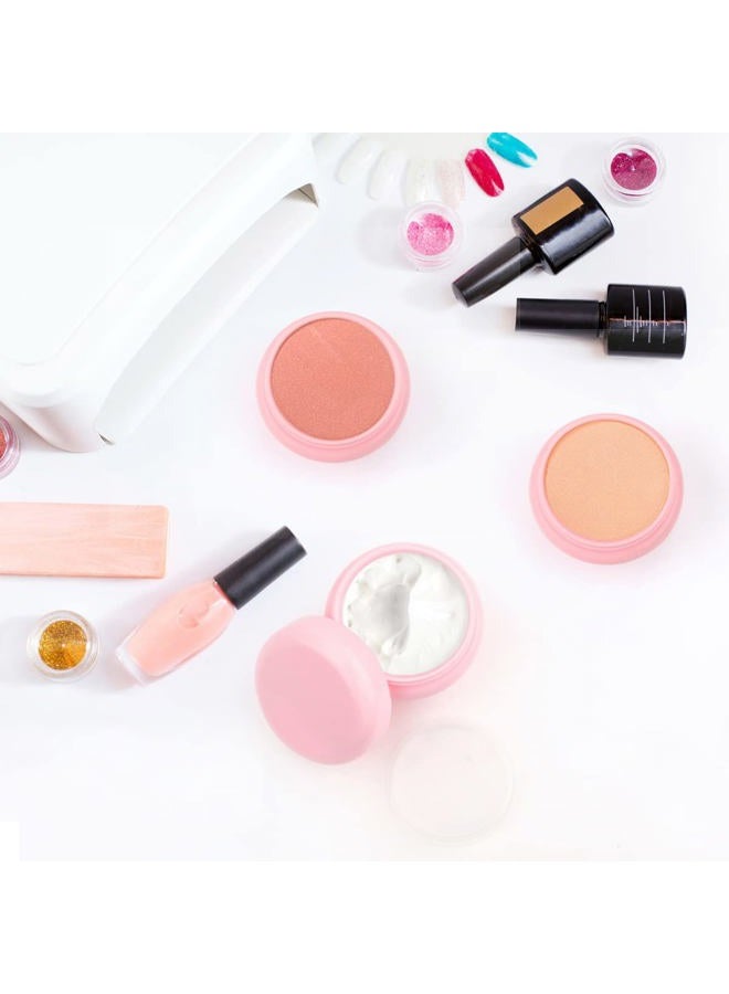 DMuuuDM 20g Little Plastic Jar for Toiletries,Empty Refillable Travel Cosmetic Cream Jars with Lids and Inner Liners for Cosmetic, Salves, Body & Hand Cream, Lotion-Spatulas Included-20 Pack,Pink - Image 4