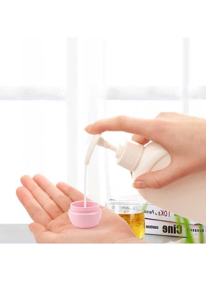 DMuuuDM 20g Little Plastic Jar for Toiletries,Empty Refillable Travel Cosmetic Cream Jars with Lids and Inner Liners for Cosmetic, Salves, Body & Hand Cream, Lotion-Spatulas Included-20 Pack,Pink - Image 5