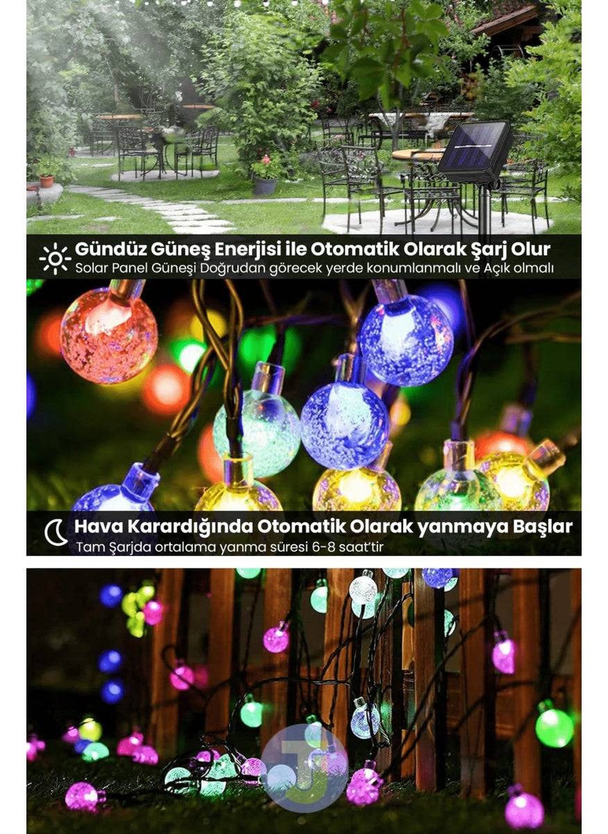 Technojet - 50 Top Led Solar Crystal Garden Decoration Lighting RGB Light Solar Powered - Image 1
