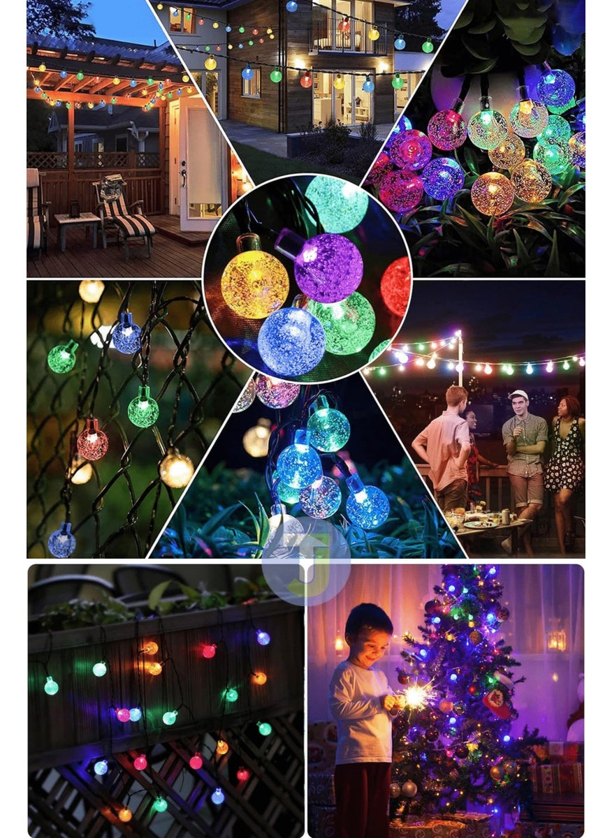 Technojet - 50 Top Led Solar Crystal Garden Decoration Lighting RGB Light Solar Powered - Image 1