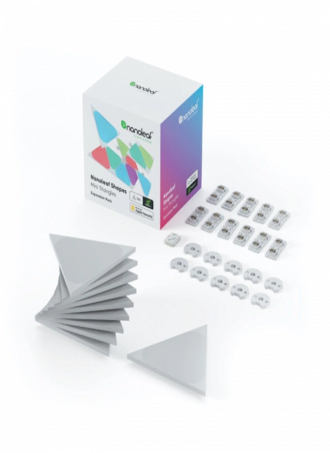 نانوليف Nanoleaf Shapes Mini Triangles Expansion Pack (10 Panels) - NL48-1001TW-10PK | Nanoleaf  - Image 1
