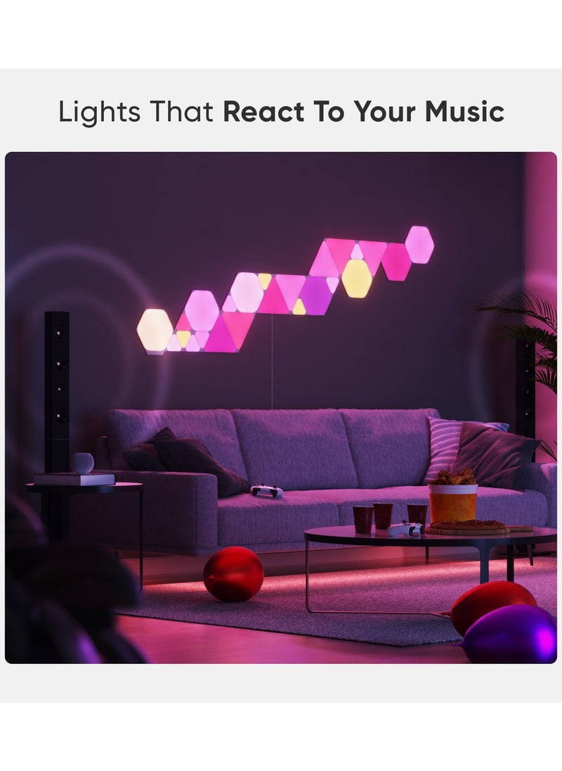نانوليف Nanoleaf Shapes Mini Triangles Expansion Pack (10 Panels) - NL48-1001TW-10PK | Nanoleaf  - Image 5