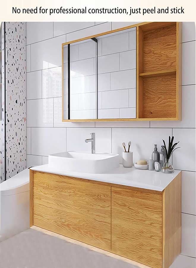 RAWAID 10Pcs 31.5"X15.75" Marble Peel and Stick Waterproof Wall Panels - Heat-Resistant Backsplash Tile, Marble Wall Panels for Kitchen,Bathrooms,Living Rooms, Bedrooms, TV Walls - Image 3