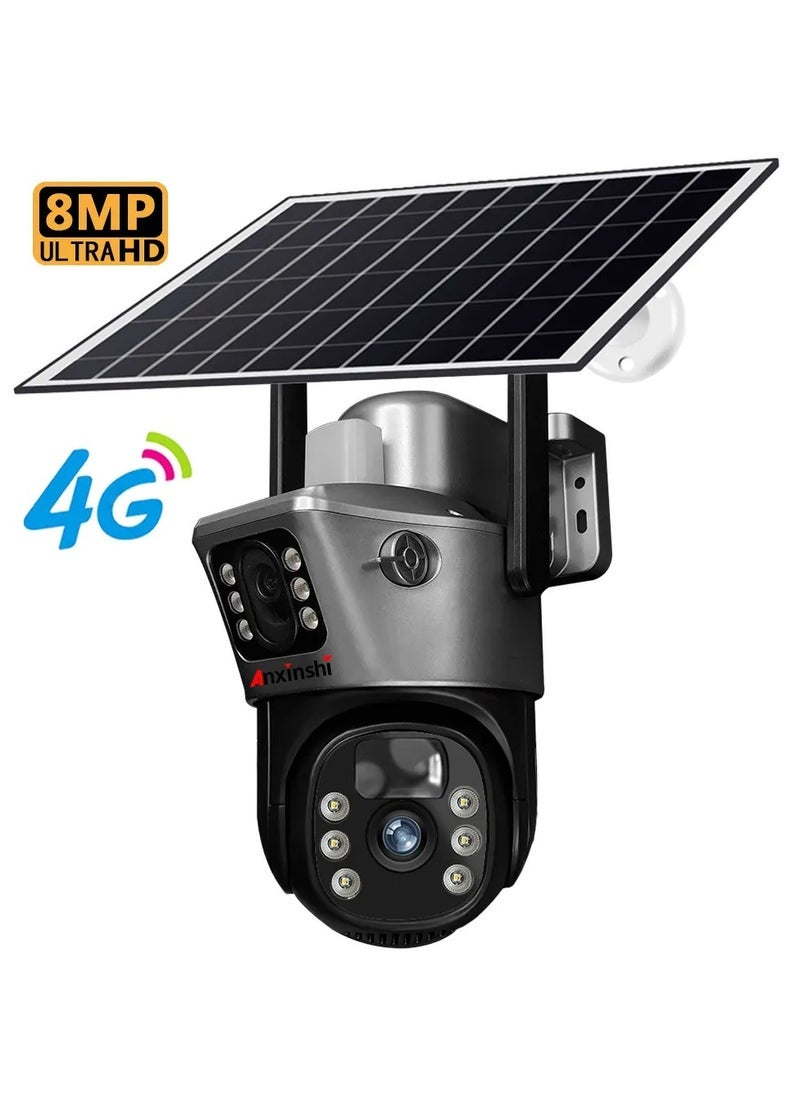 ELTRAZONE 4G Dual Lens Dual Screen Battery-Powered CCTV Camera with Motion Detection and Automatic Tracking – Wireless Solar Surveillance Camera for Outdoor Security, Remote Monitoring, Night Vision, Weatherproof, Easy Installation, No Wiring Needed - Image 5