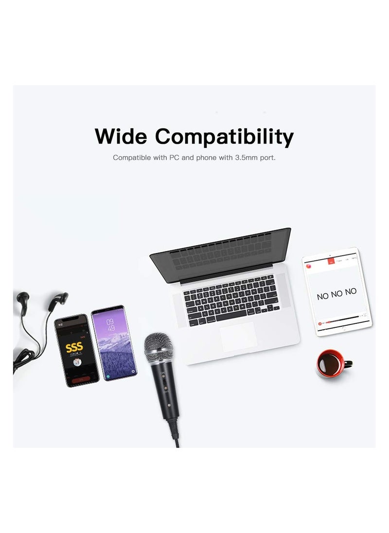 Generic - Condenser USB Microphone, withTripod Stand, 3.5mm,Wired ,Vocal Recording,Ktv Karaoke Mic,for Game Chat, Studio Recording ,Computer - Image 1
