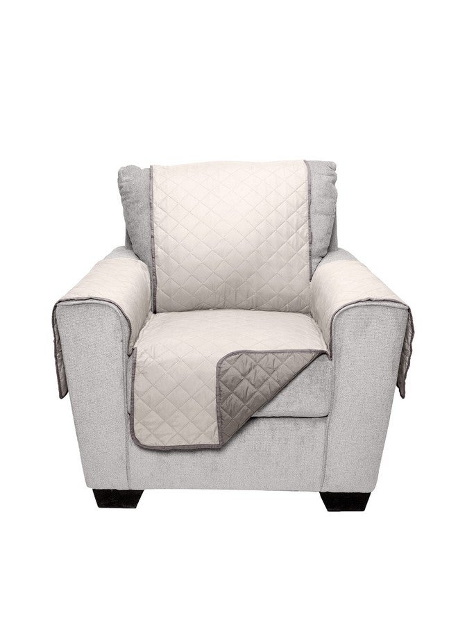 غطاء كرسي Furhaven المقاوم للماء والقابل للعكس للكلاب والقطط والأطفال - غطاء أثاث غرفة المعيشة المبطن من Pinsonic بلونين - رمادي/ضبابي، مناسب للكلاب والقطط والأطفال - Image 5