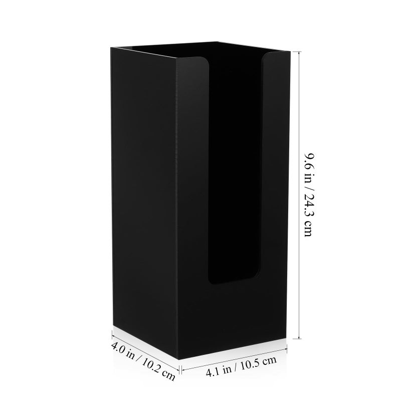 Black Paper Cup Dispenser Holder 2 Pack Single Slot Countertop Organizer for Hot Cold Drinks - Image 3