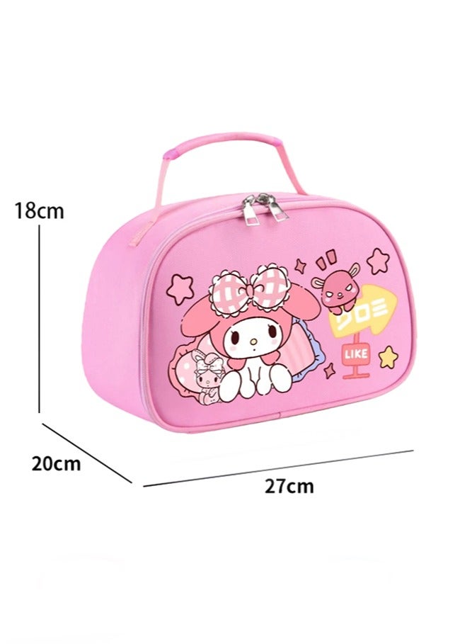 عام حقيبة طعام يدوية بشخصية ماي ميلودي للطلاب، حقيبة غداء لطيفة مع عزل حراري، مبطنة بورق ألمنيوم سميك، محمولة وسعة كبيرة، مثالية لحمل وجبات البنتو. - Image 2