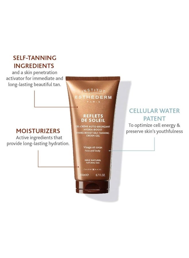 Institut Esthederm Reflets de Soleil Hydra-Boost Self-Tanning Cream-Gel 200ml - Image 2