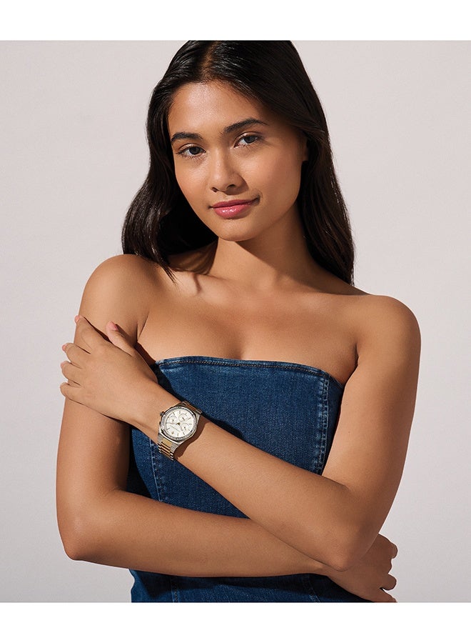 OLIVIA BURTON Hexagon Multifunction Women'S Stainless Steel And Crystals Case  Watch - Image 5