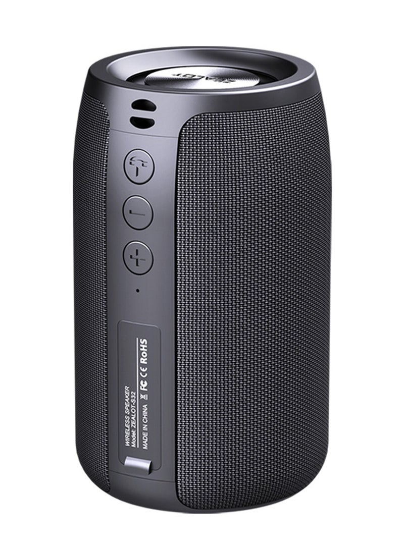 Zealot ZEALOT S32 Bluetooth Speaker, Dual Pairing Loud Stereo Portable Outdoor Boombox, Subwoofer Booming Bass Speaker, 1800mAh Battery 8 Hours Playtime, Connect with Phone/TV/Tablet/Laptop  - Image 3