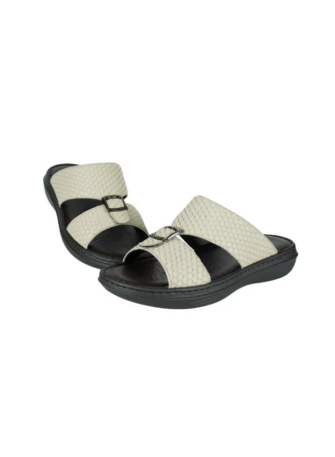 barjeel uno 008-3611 Barjeel Uno Mens Arabic Sandals 21410-62 Beige