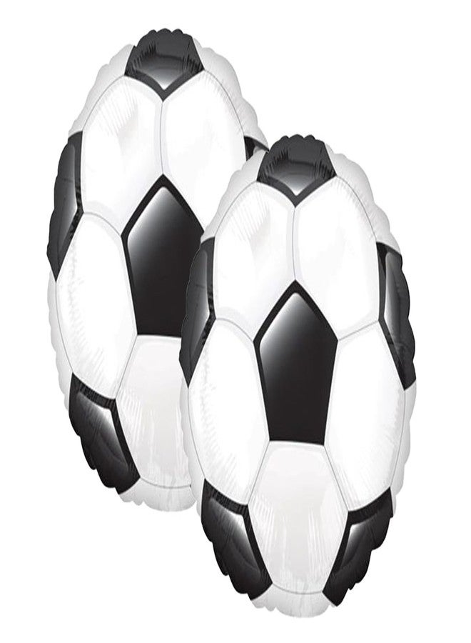 Artisan Owl Set of 2 Soccer Ball 28" Foil Party Balloons - Image 1
