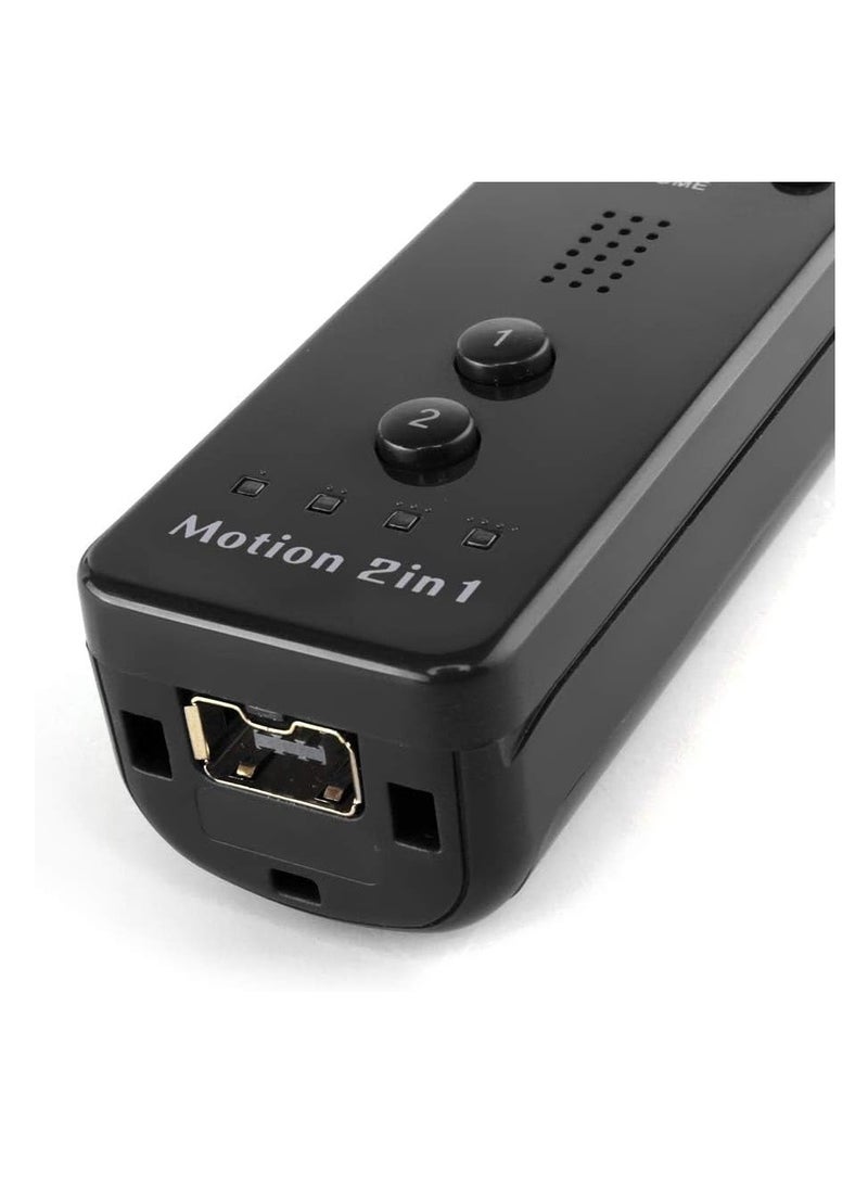 Barakah 2-Pack Wireless Remote Wiimote Controller with Built-in Motion Plus, Silicone Case, Sleeve Skin Cover, and Wrist Strap - Compatible with Nintendo Wii Games System - Black - Image 5