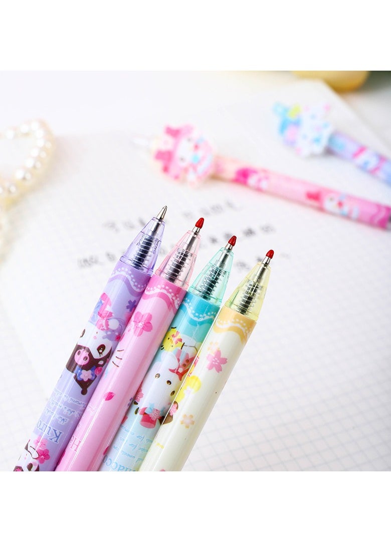 Generic - 48 Pieces Cute Family Acrylic Sticker Press Pen High Value Press Neutral Pen Signature Pen - Image 1