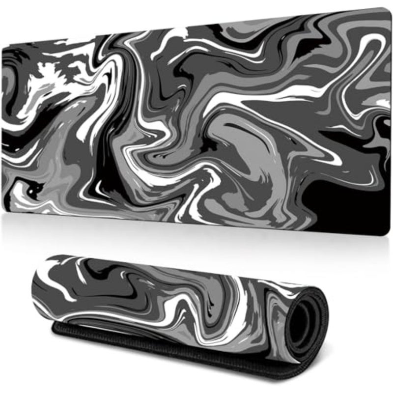 THMINS Large Gaming Mouse Pad, Extended Desk 120x60 cm Mousepad with Stitched Edges, Non-Slip Base, Water Resist Keyboard Pad for Gamer, Office and Home… - Image 1