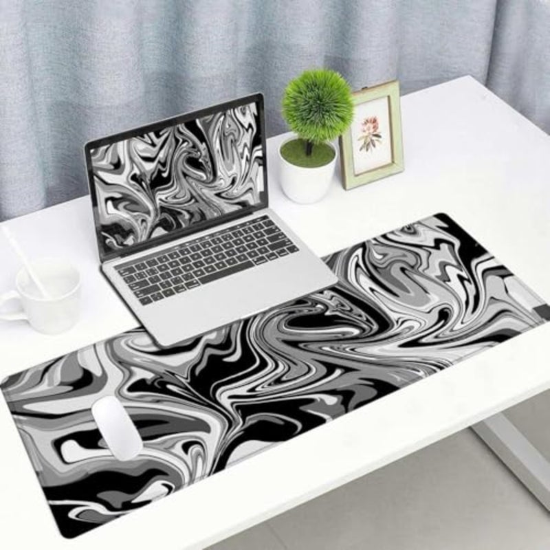 THMINS Large Gaming Mouse Pad, Extended Desk 120x60 cm Mousepad with Stitched Edges, Non-Slip Base, Water Resist Keyboard Pad for Gamer, Office and Home… - Image 3