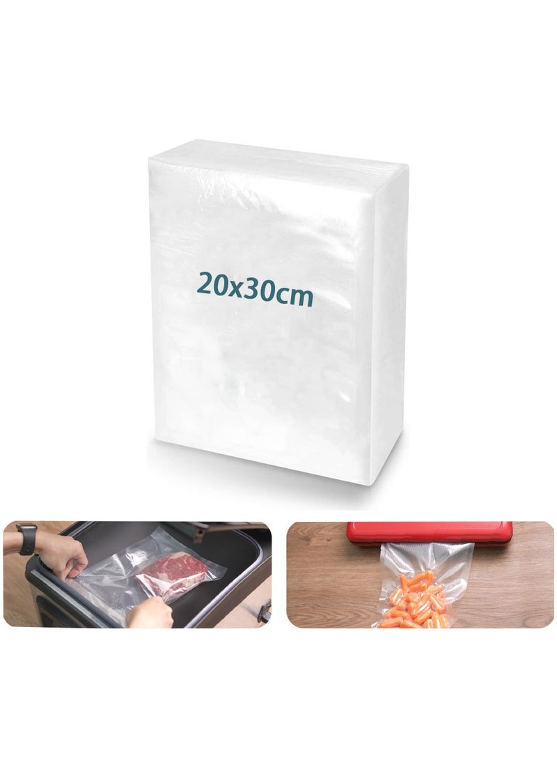 VIUAUAX Vacuum Sealer Bags, 8" × 12" 50 PCS Heavy Duty Pre-Cut Design Commercial Grade Food Sealable Bag for Heat Seal Food Storage,Smell Proof Bags Boilsafe to 280°F Freezable, Resizable,Reuseable (50Pcs) - Image 1