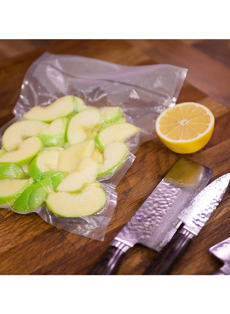 VIUAUAX Vacuum Sealer Bags, 8" × 12" 50 PCS Heavy Duty Pre-Cut Design Commercial Grade Food Sealable Bag for Heat Seal Food Storage,Smell Proof Bags Boilsafe to 280°F Freezable, Resizable,Reuseable (50Pcs) - Image 2