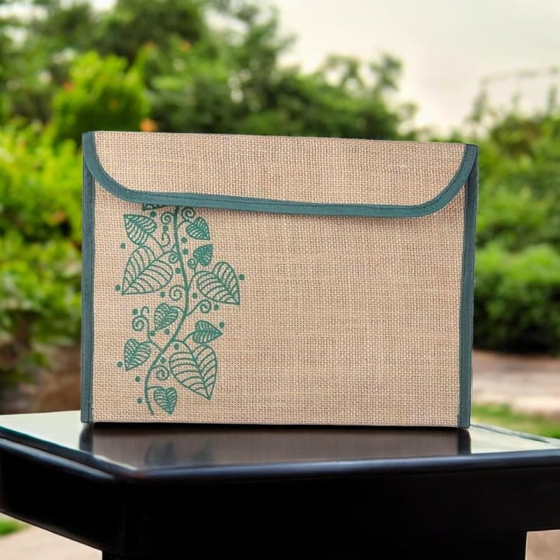 FUTURE X Jute Bag Environment Friendly File Folder l Container for Papers, Stationery (Multicolor) (Pack of 8)… - Image 3