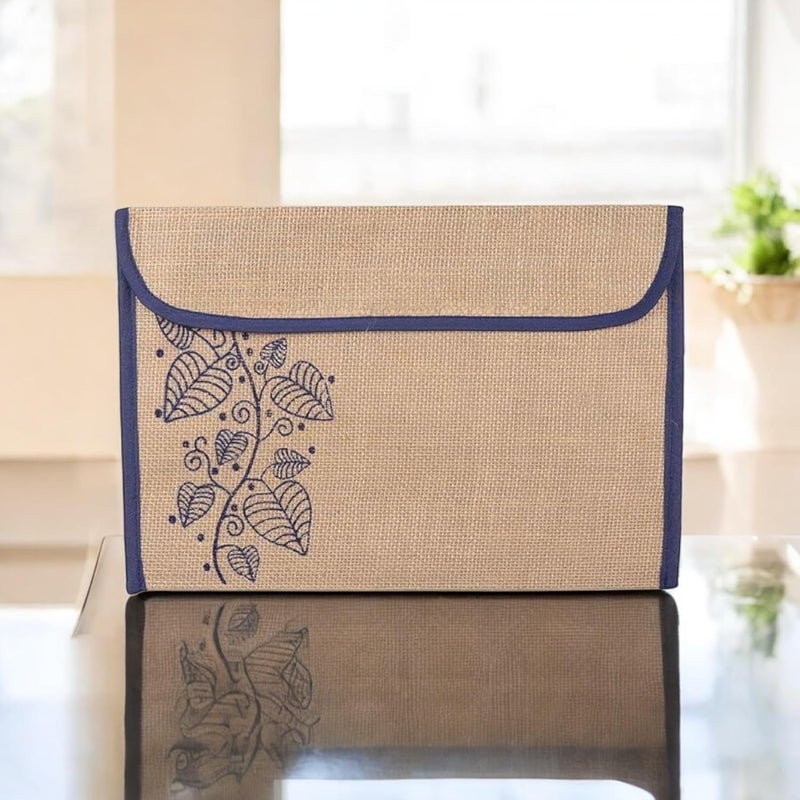 FUTURE X Jute Bag Environment Friendly File Folder l Container for Papers, Stationery (Multicolor) (Pack of 8)… - Image 5