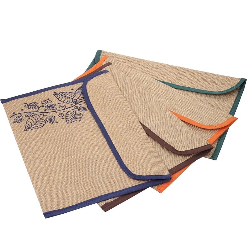 FUTURE X Jute Bag Environment Friendly File Folder l Container for Papers, Stationery (Multicolor) (Pack of 8)… - Image 1