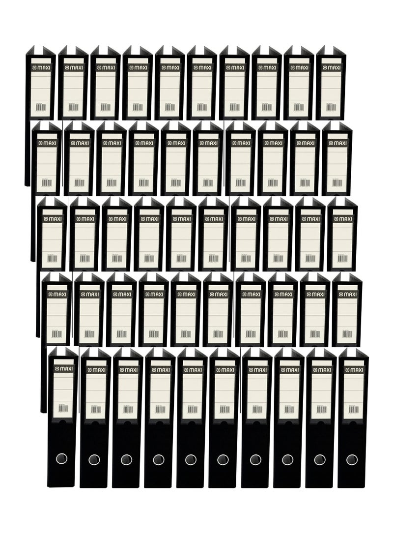 Maxi 50-Piece Office Box File Broad Black Unfixed  - Image 1