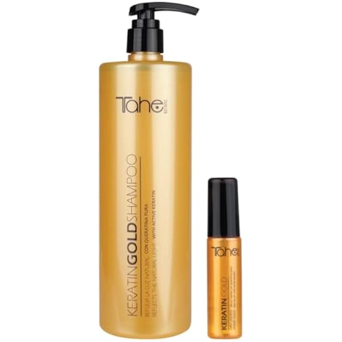 Tahe Keratin Gold Shampoo 1000ml + Keratin Gold Serum 30ml