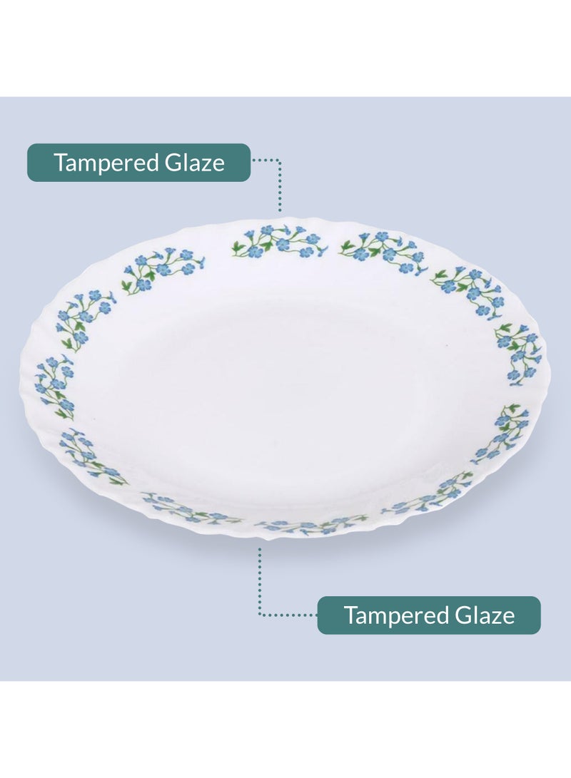 لاوبالا طقم عشاء كلاسيكي من La Opala مكون من 44 قطعة من مادة زجاجية، آمن للاستخدام في الميكروويف وآمن للاستخدام في غسالة الأطباق، أوعية وأكواب وأطباق خفيفة الوزن وقابلة لإعادة الاستخدام - Image 3