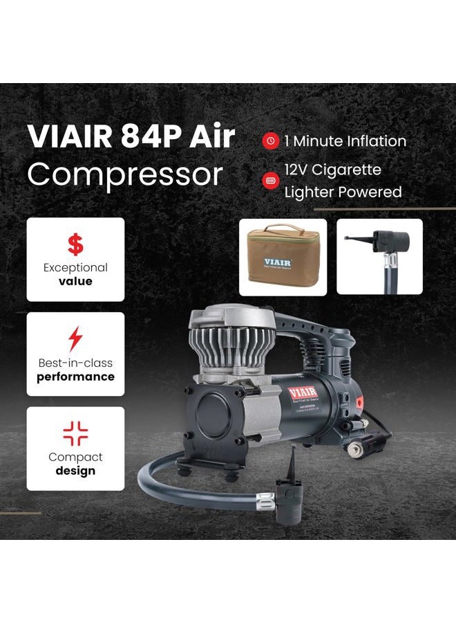 Viair 84P - 00084 Portable Cigarette Lighter Port Compressor Kit, Tire Inflator, Air Pump (85P w/Press-on Chuck) For up to 31 inch tires - Image 2